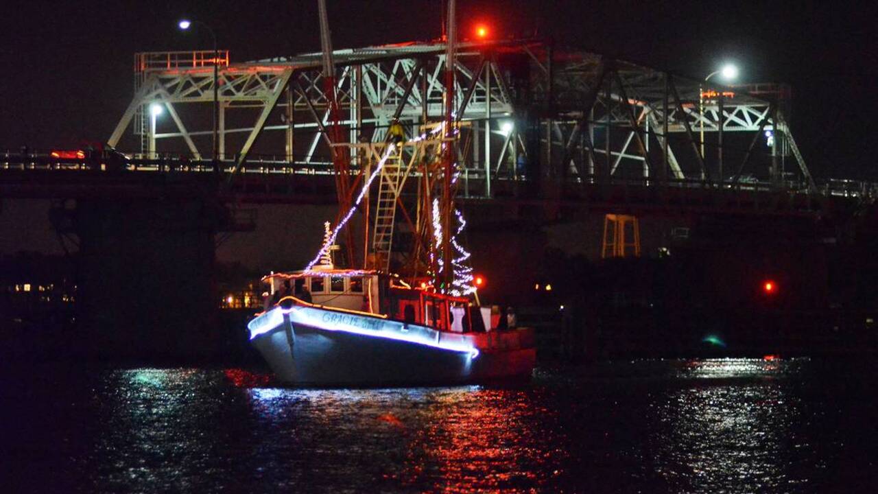 Watch these boats light up the night during Beaufort’s annual holiday boat parade