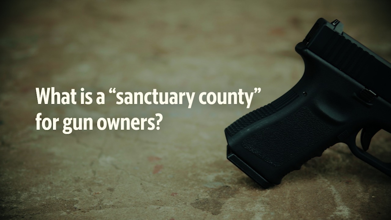 What is a “sanctuary county” for gun owners?