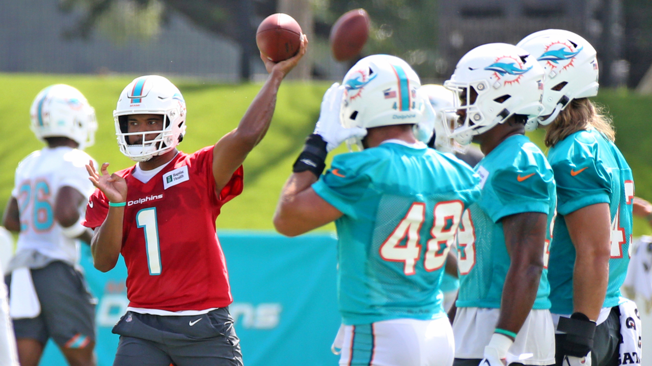 Dolphins put on pads Tuesday. How that’s big for linemen and how it affects Tua’s growth