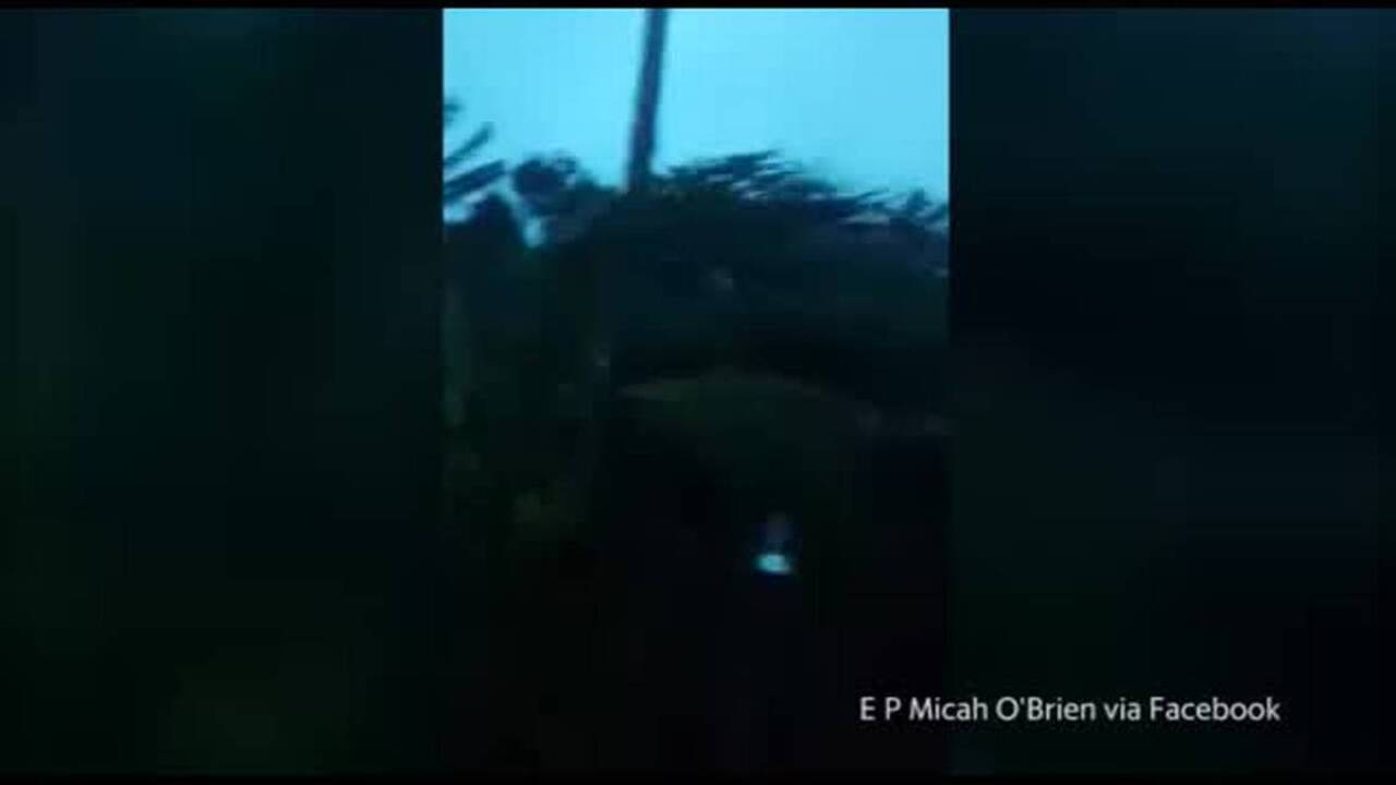 Hurricane Matthew pounds Nassau