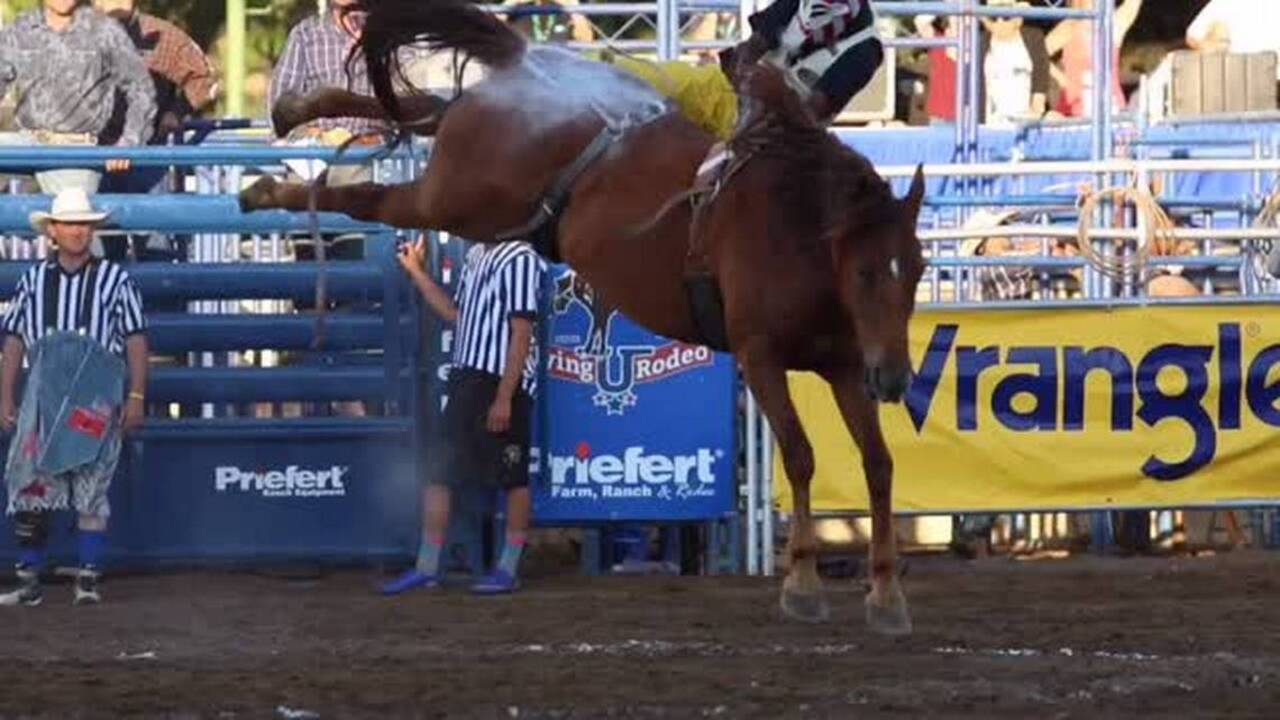Watch the Mid-State Fair’s Extreme Team Rodeo live up to its name