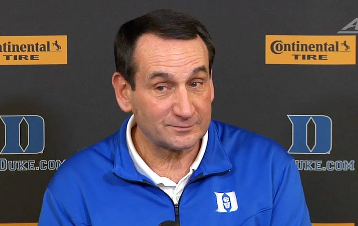 Duke’s Coach K on facing UNC and trying to stop Brice Johnson