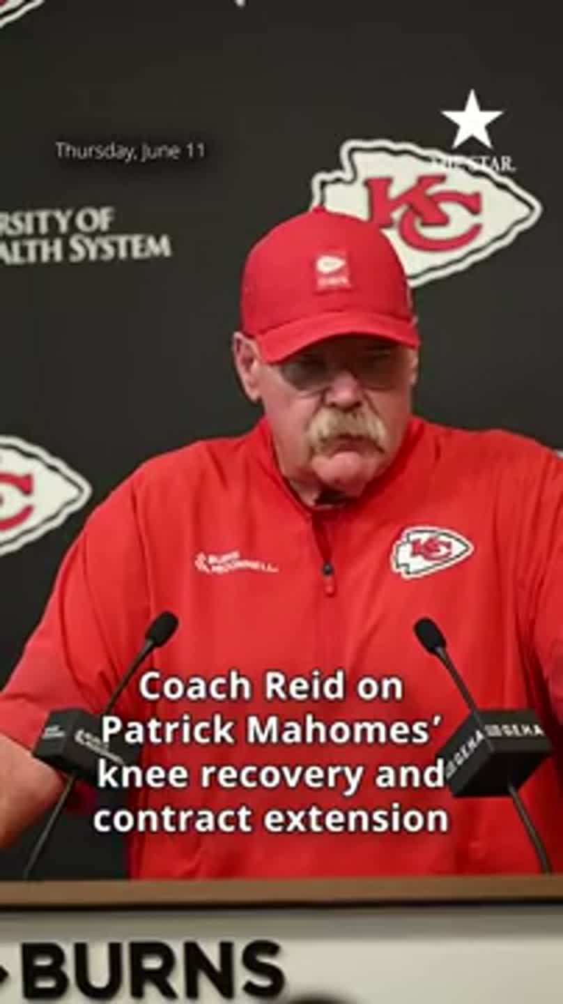 Coach Reid on Mahomes' knee recovery and record breaking contract extension