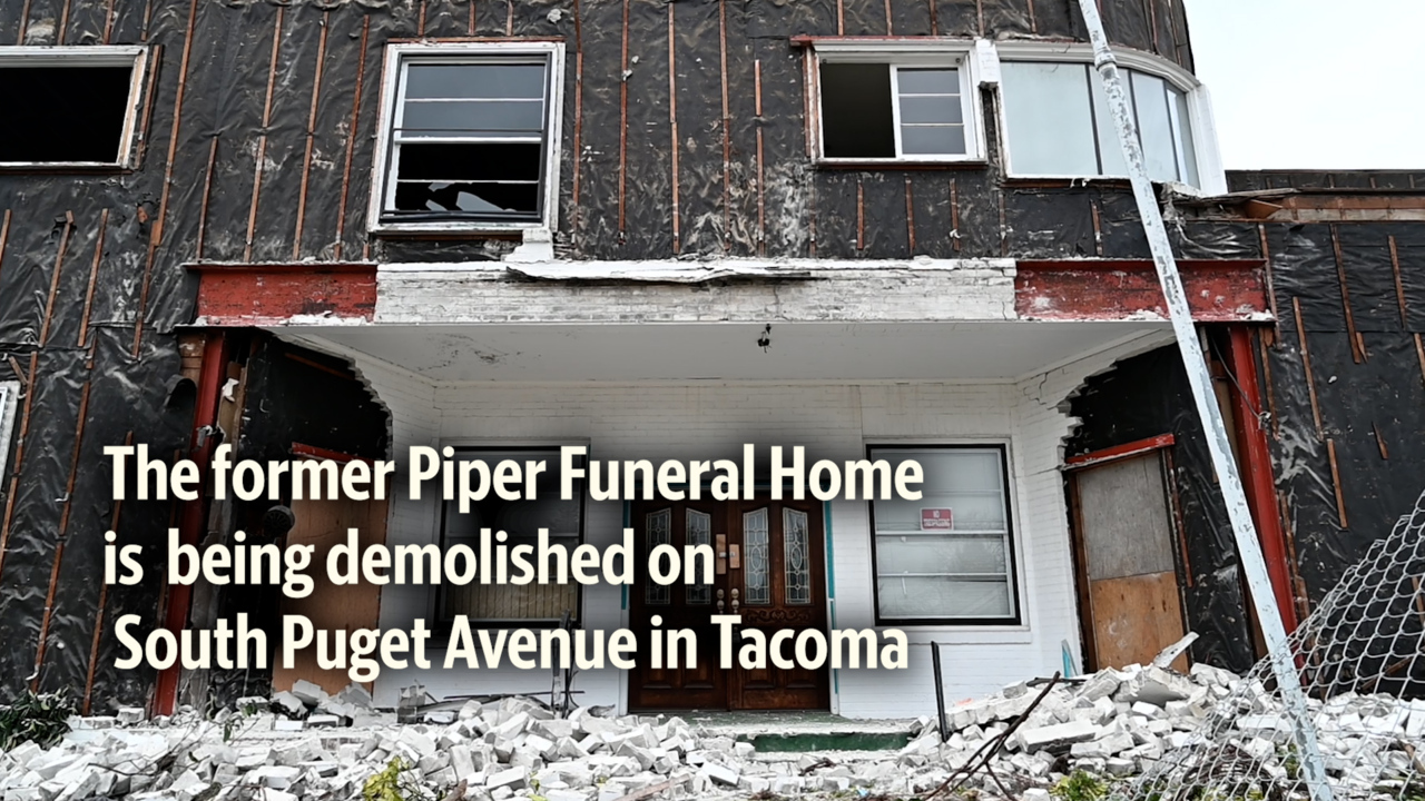 Piper Funeral Home demolished (Video) | Tacoma News Tribune