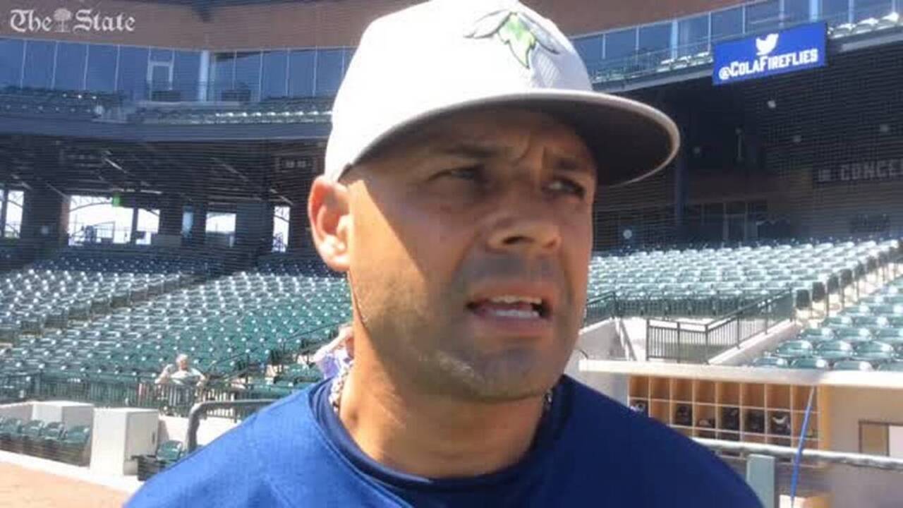 Fireflies hitting coach Joel Fuentes discusses Tim Tebow's swing