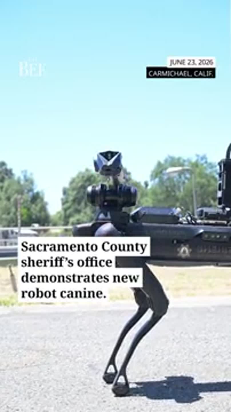 Learn how the Sacramento County Sheriff's Office new robot canine operates