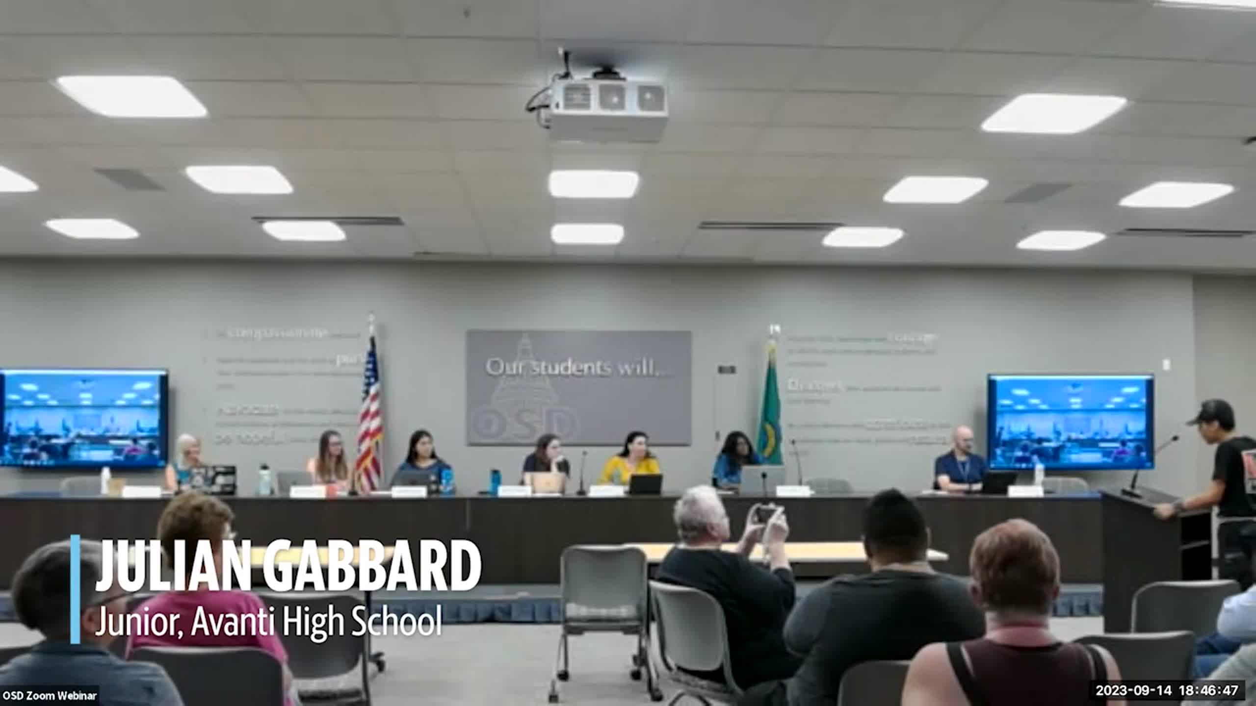 Former CHS student speaks out about SROS returning to Olympia schools