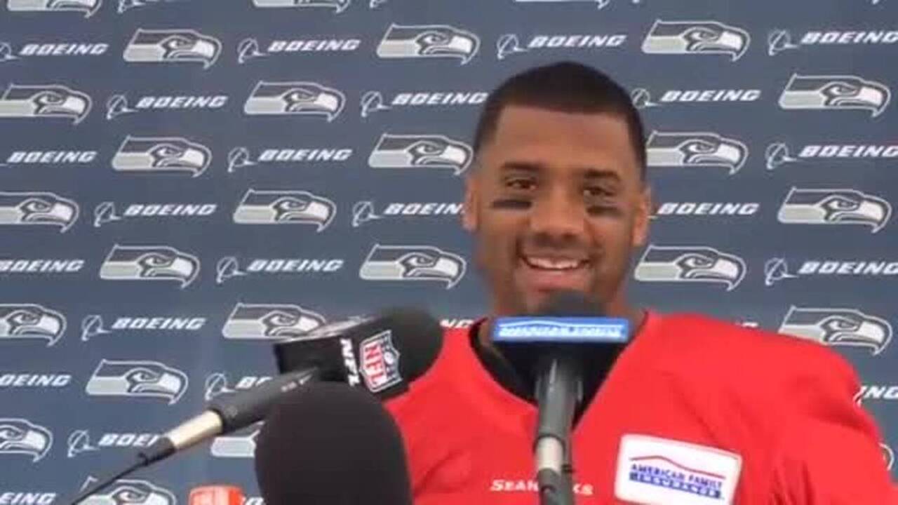 Russell Wilson on getting married, starting camp for Seahawks