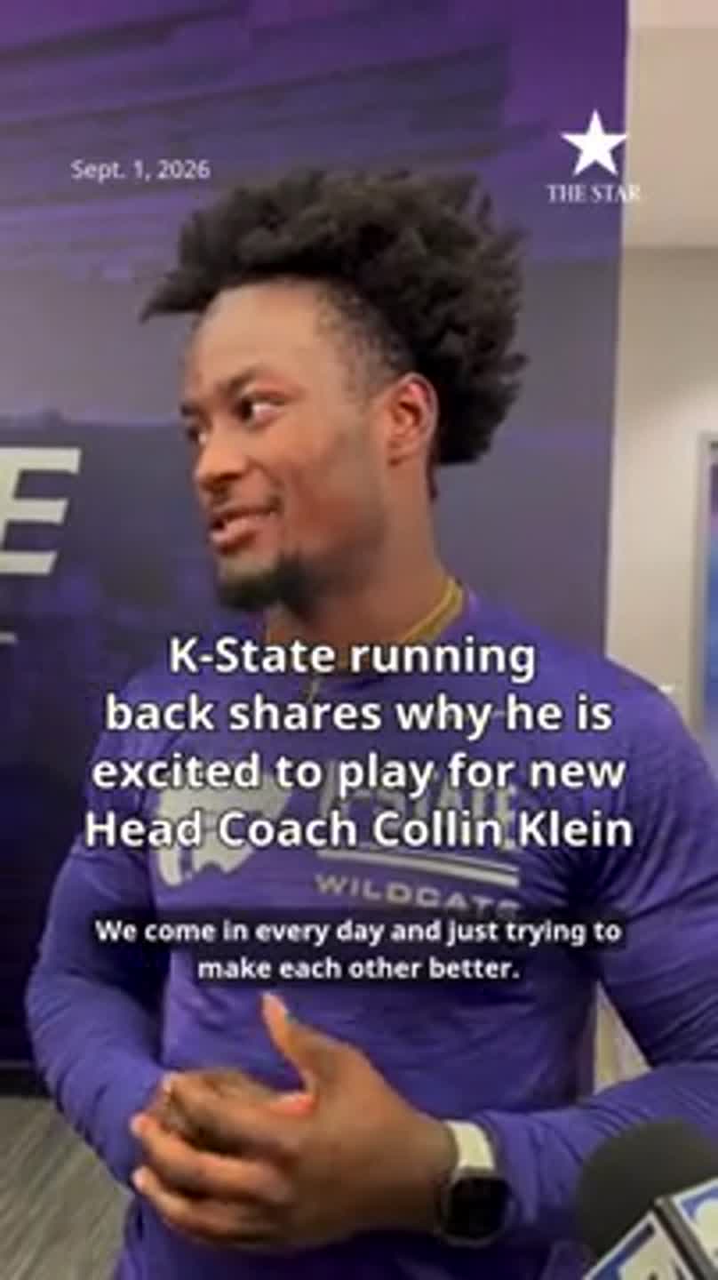 K-State running back excited to play for new coach Collin Klein