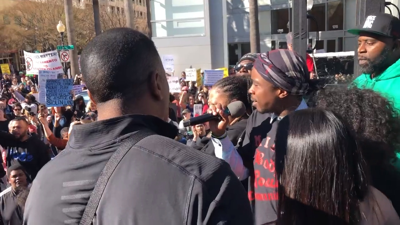 Hear Stevante Clark lead ‘Stephon Clark’ chant at MLK march