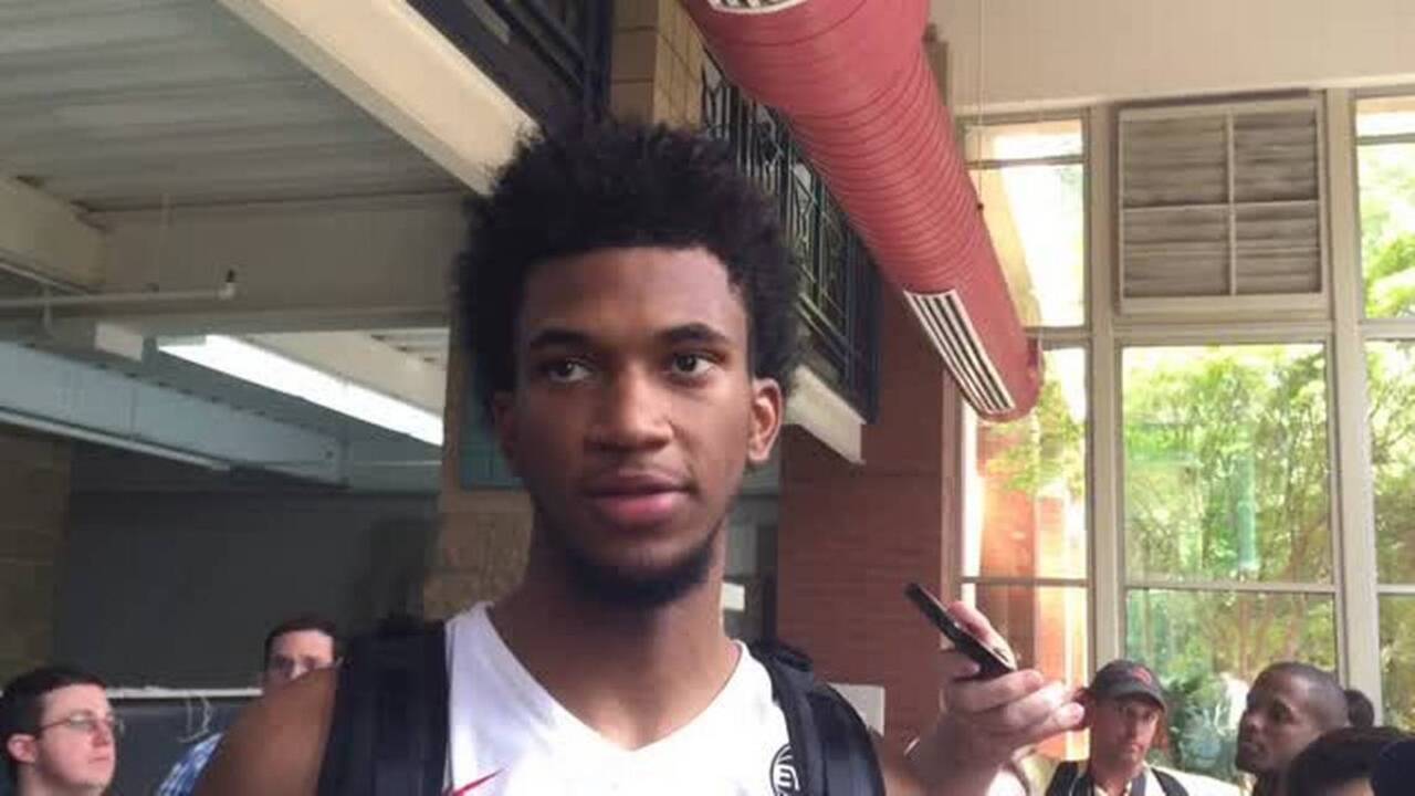 No. 1 basketball recruit in 2018 class talks from Peach Jam