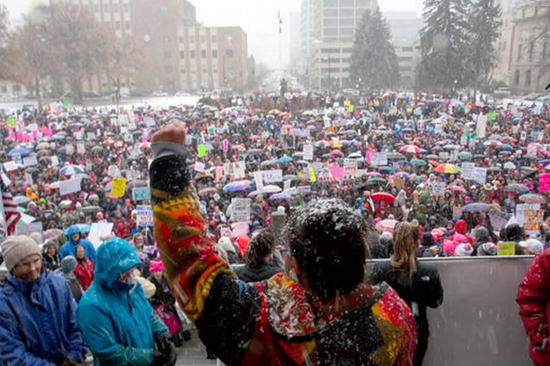 White women’s support for Trump is a thorny issue for some marchers of color