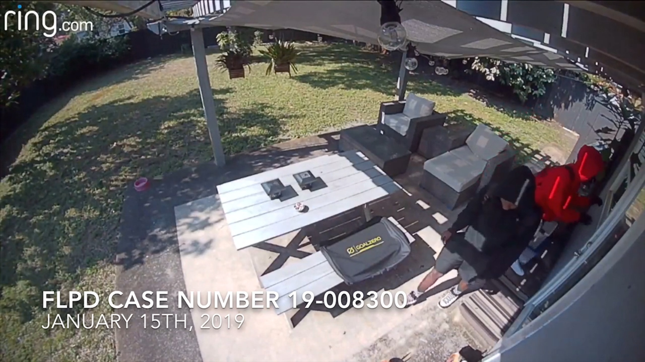 Camera captures two robberies at the same house