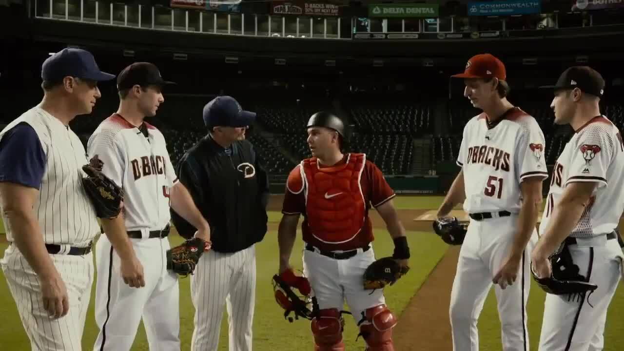 Diamondbacks recreate 'Bull Durham' scene with stars of past and present