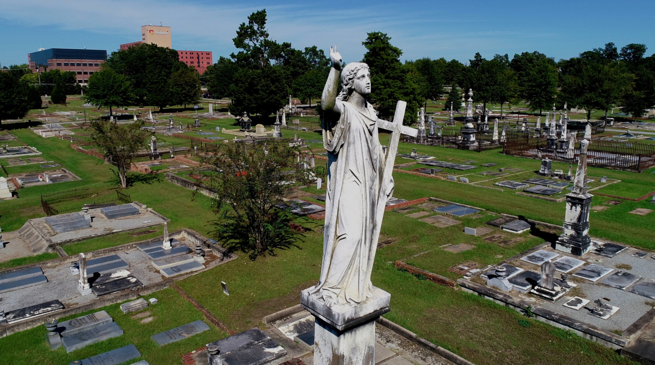 Drone video: Soar over Linwood Cemetery and learn a little of its history