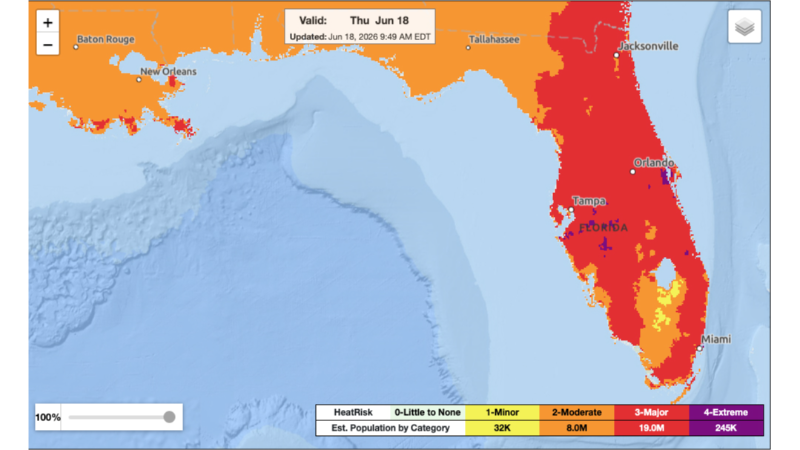 Florida heat, humidity climb to hottest of year as FIFA World Cup nears