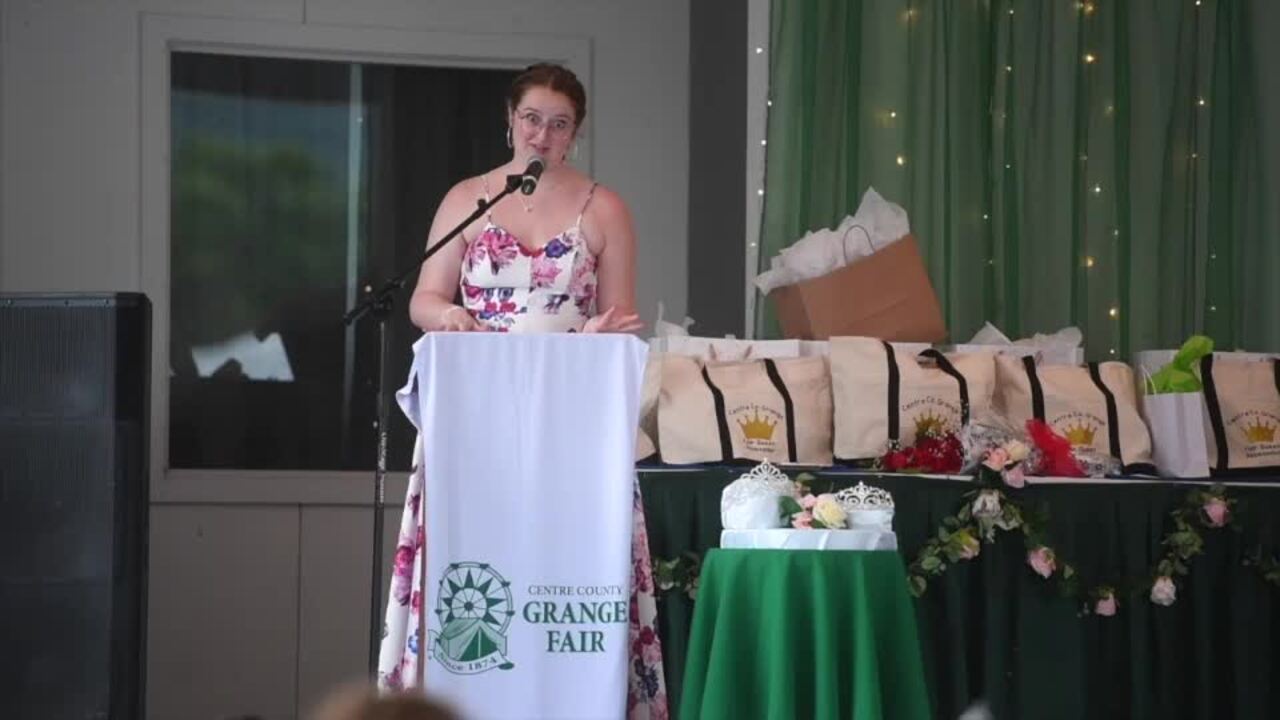 The 2022 Centre County Grange Fair Queen coronation
