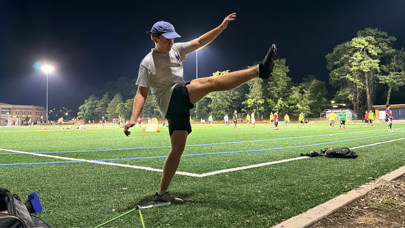 UNC student pursues a walk-on spot as a kicker for the football team