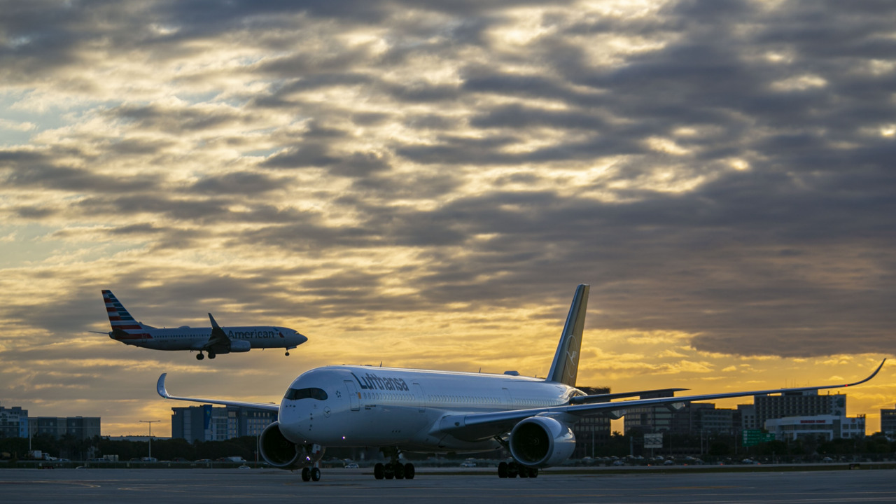 Flight from Munich arrives to Miami after coronavirus travel restrictions are lifted