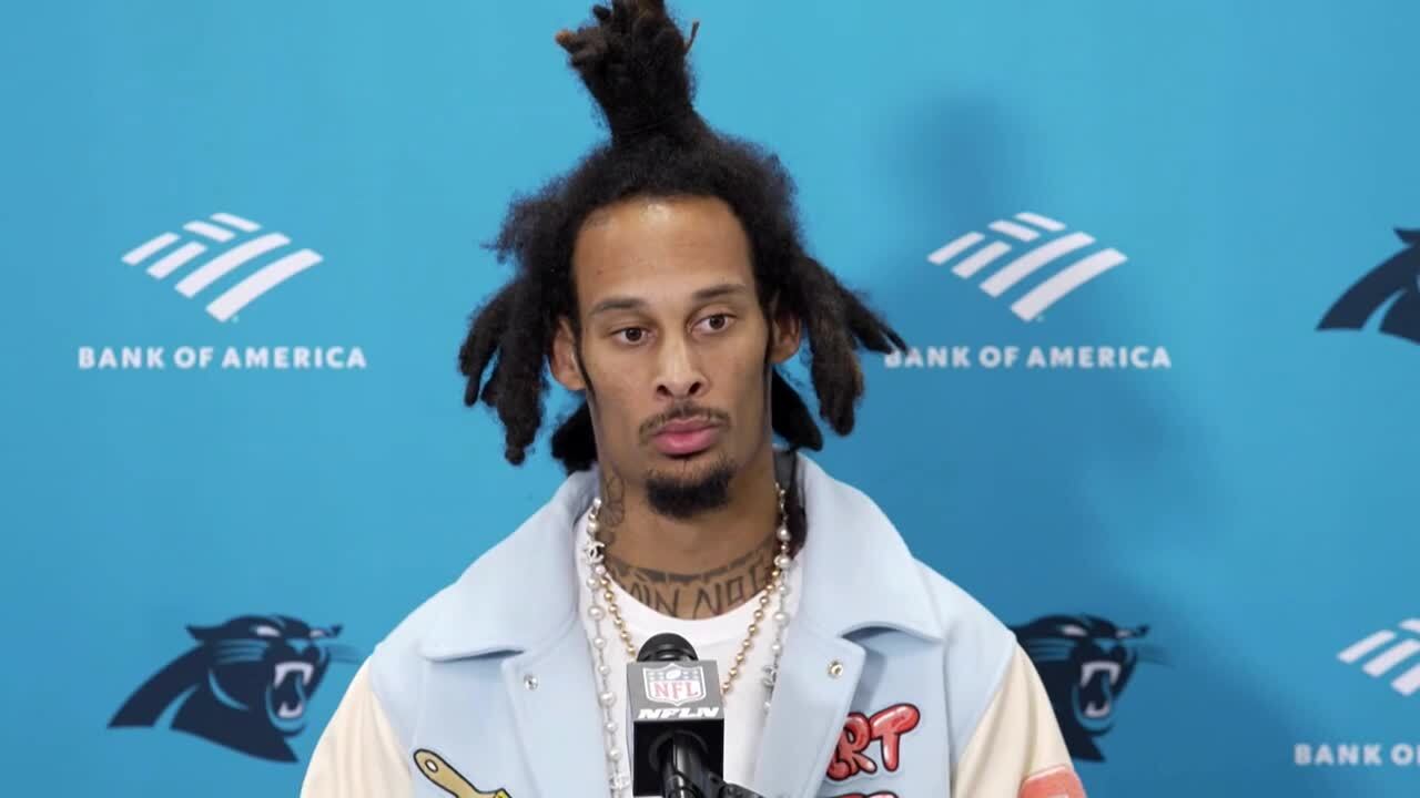 Carolina Panthers Robbie Anderson talks about confrontation during game against the Los Angeles Rams
