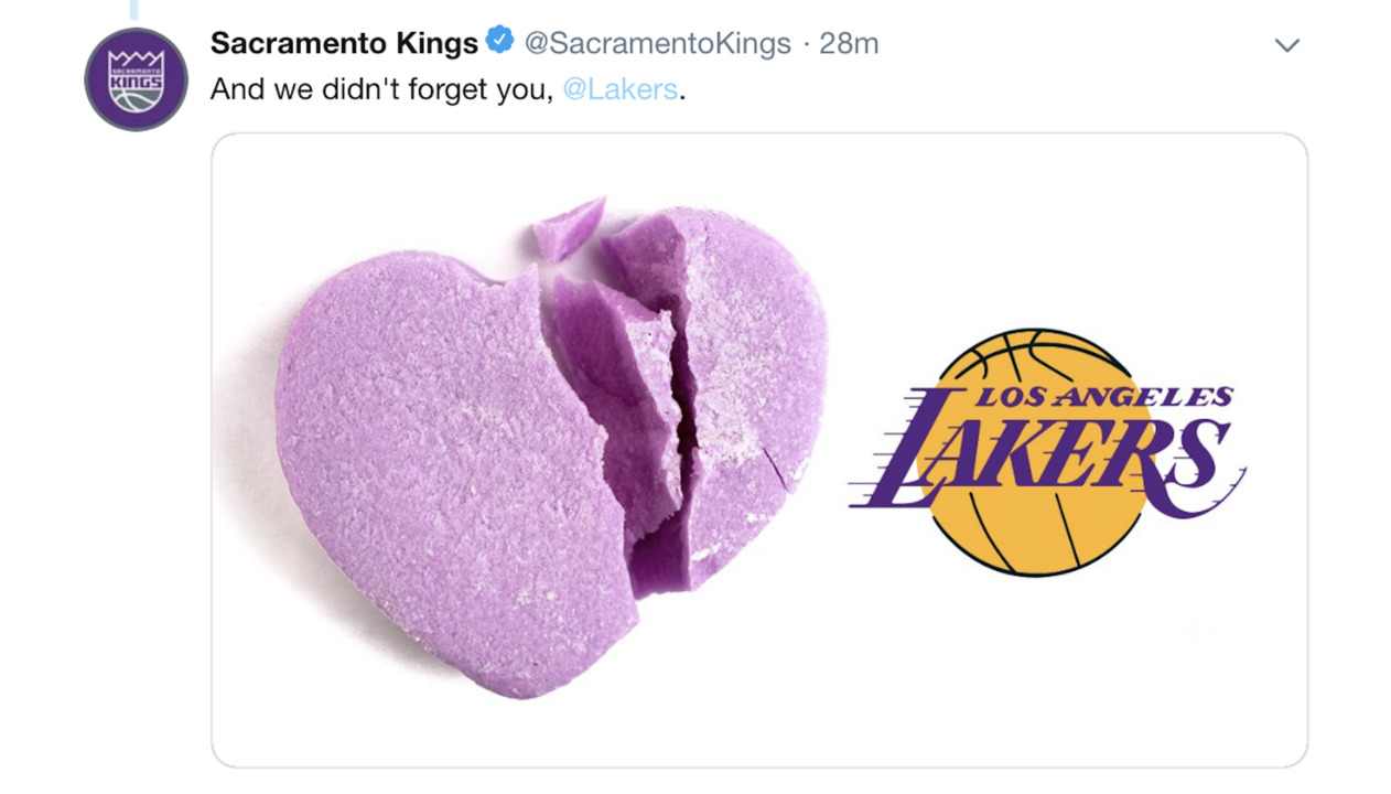 California sports teams share Valentine’s Day love on social media