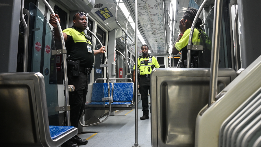 "I feel relatively safe," says light rail rider one year after Iryna Zarutska's death