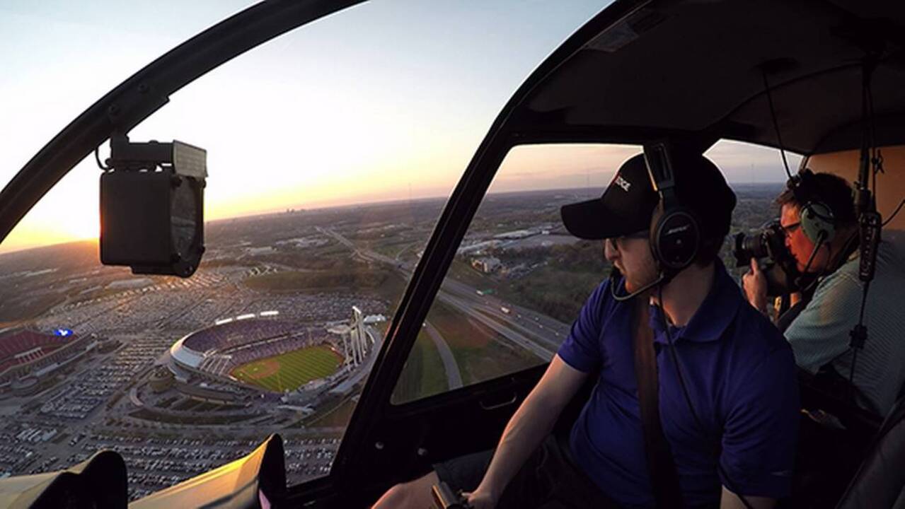 'Sky Mike' makes aerial photos on Royals' opening night to benefit youth baseball