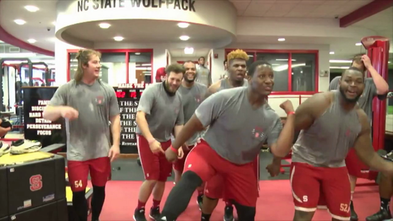 Wolfpack football Shakes It Off