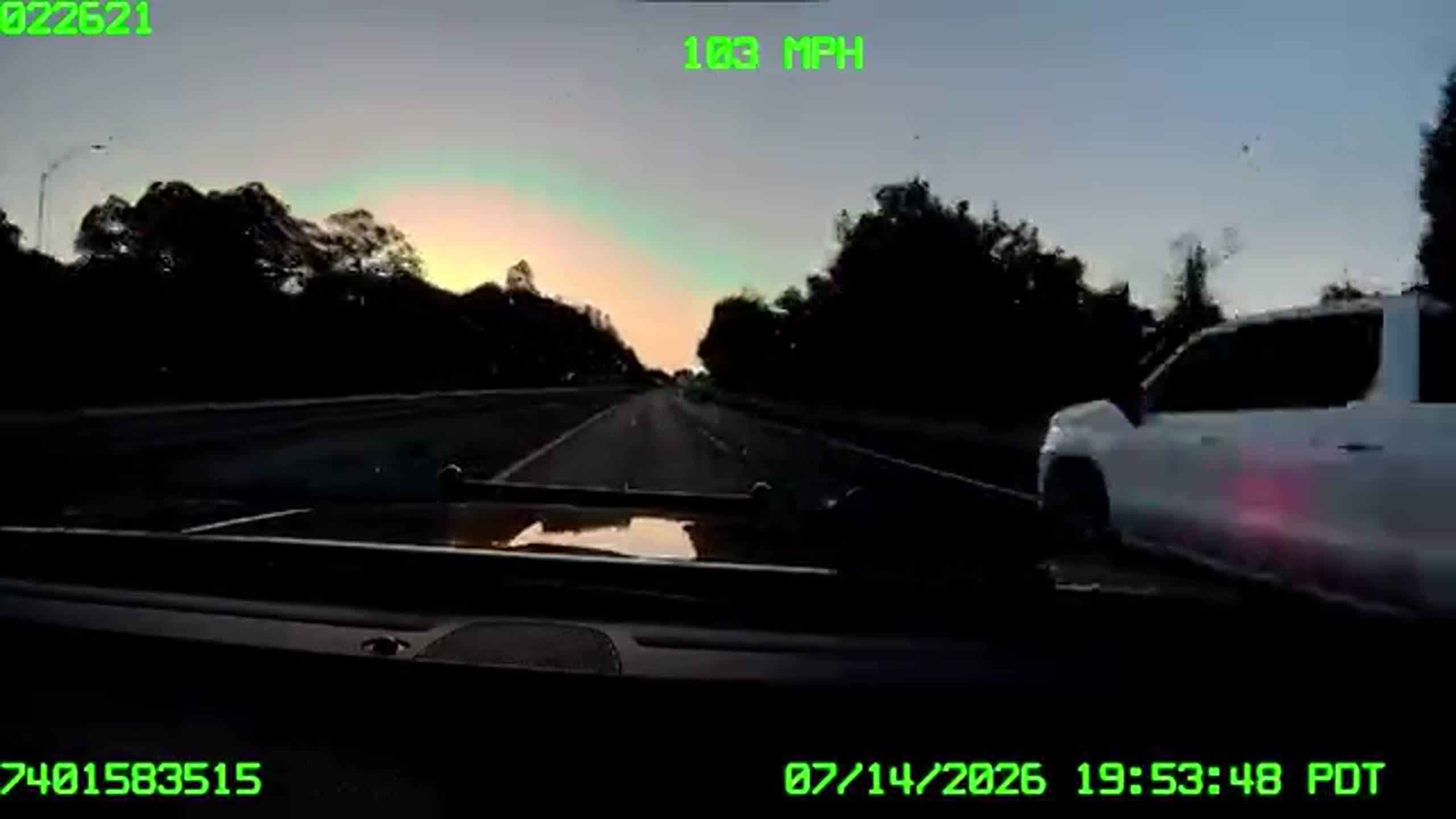 CHP dashcam captures high-speed reckless driving arrest