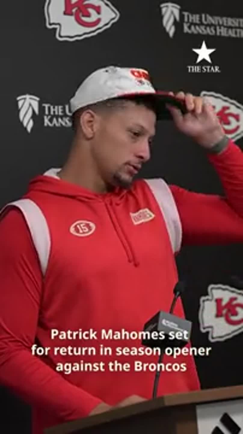 Patrick Mahomes set to return in season opener against Broncos