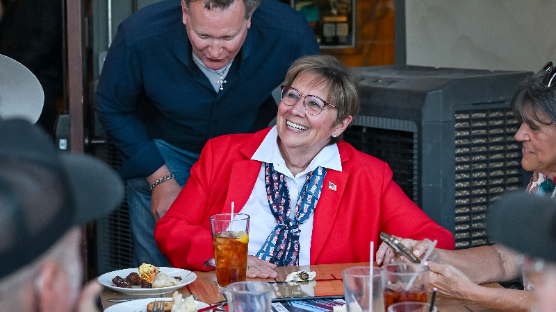 Margaret Mims talks about her election night lead