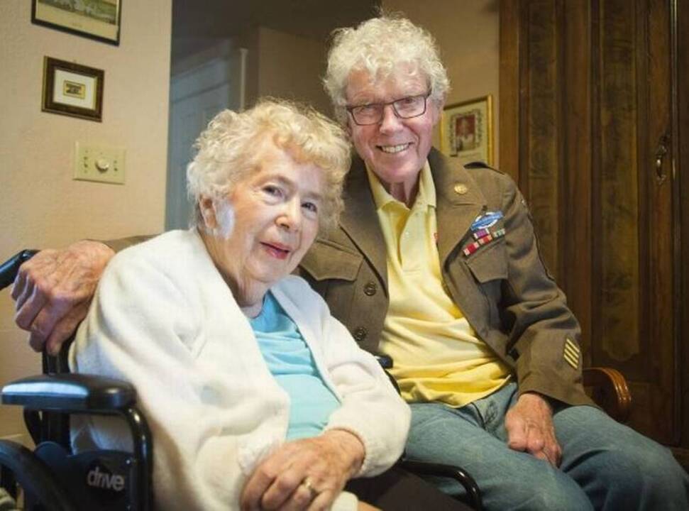 His World War II experience led to a 71-year marriage