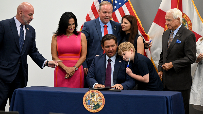 Gov. Ron DeSantis signs 2 bills into law in Bradenton