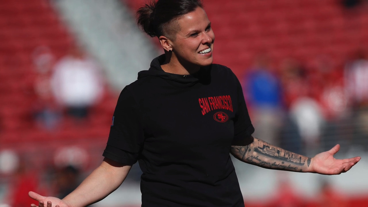 ‘Be true to who you are:’ Katie Sowers makes Super Bowl history as gay, female coach