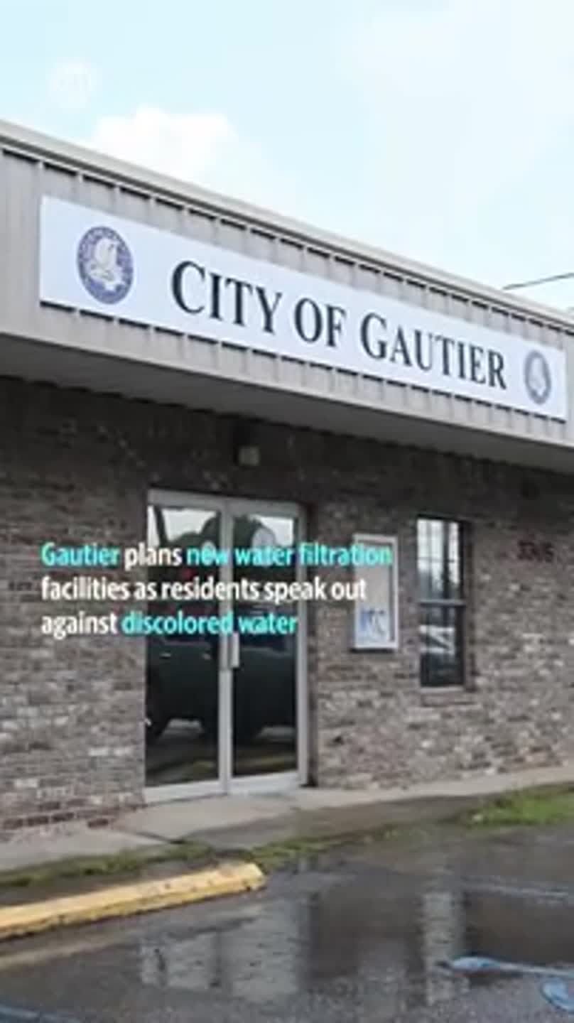 Gautier builds new water filtration facilities as residents speak out against discolored water