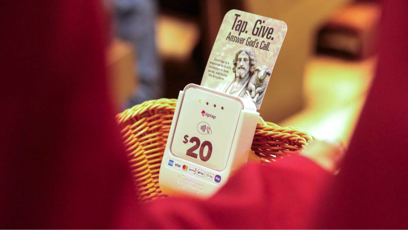 Collection basket in Diocese of Fresno has gone high-tech. ‘People wanted to give more’