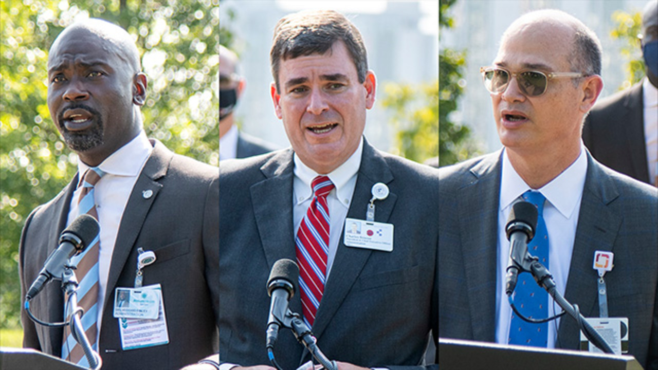 Watch as Middle Georgia hospital leaders plead with the community to get the COVID-19 vaccine