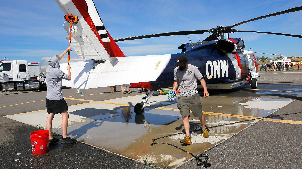 Firefighting aircraft ready for wildfire response from Richland Airport