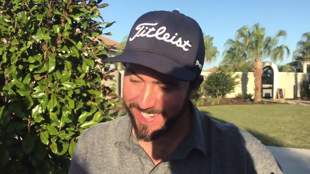 Calming music helps set a rhythm on the golf course. Now he’s a Web.com Tour winner