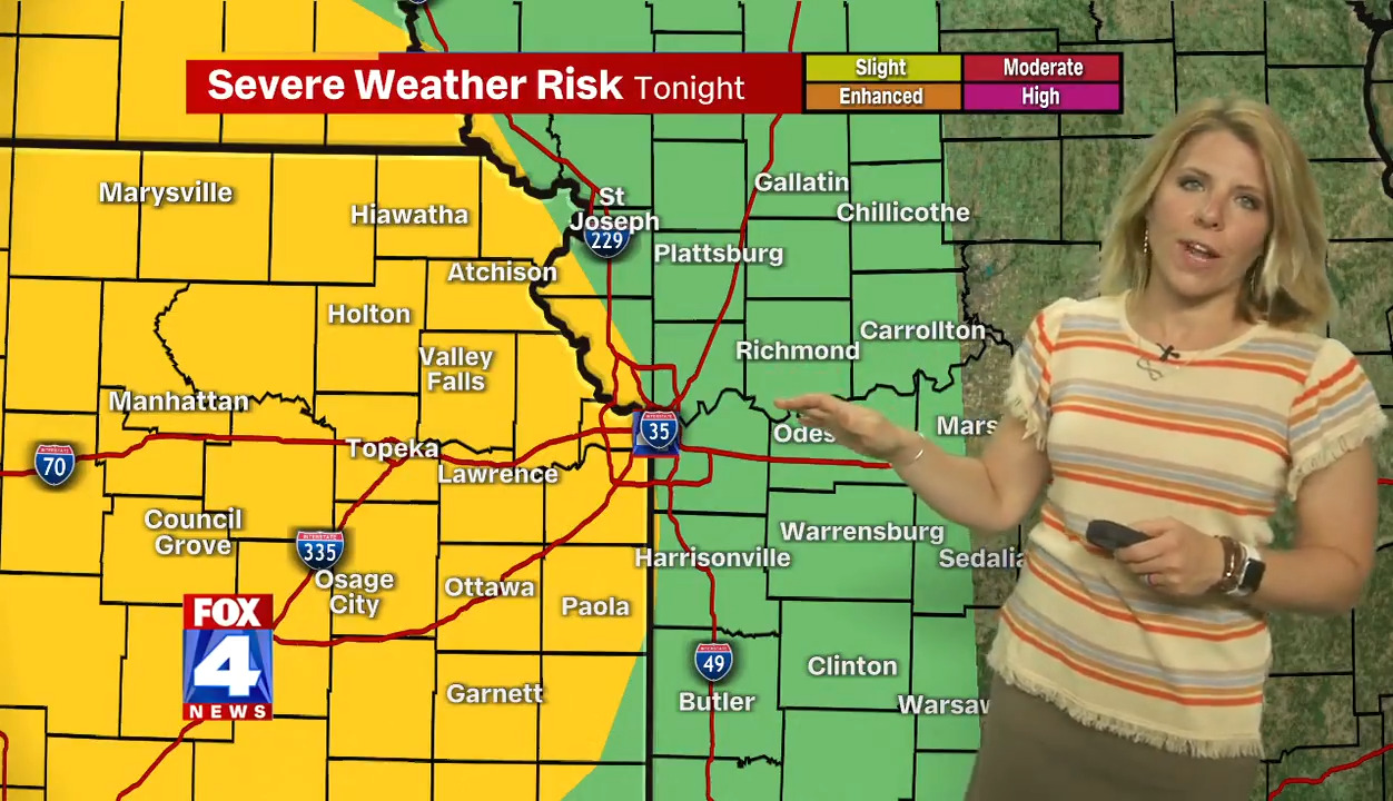 Strong to severe storms to creep towards Kansas City overnight (Video ...