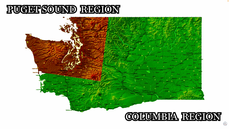 What is the 'Win-Win Act' to split Washington state in two?
