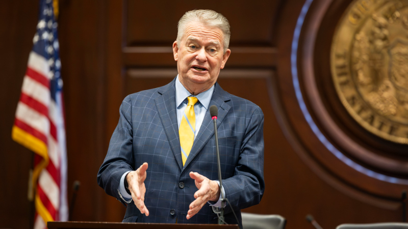 Idaho Gov. Brad Little takes questions on Medicaid, tax cuts and school vouchers