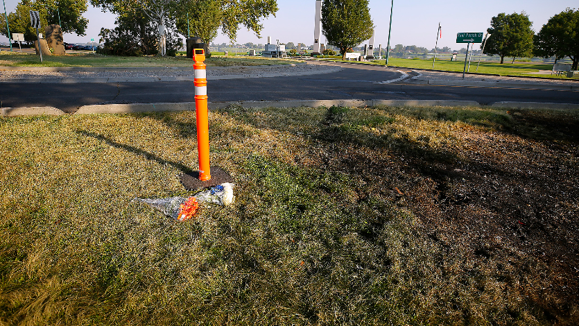 Fatal fiery crash scene in Columbia Park-