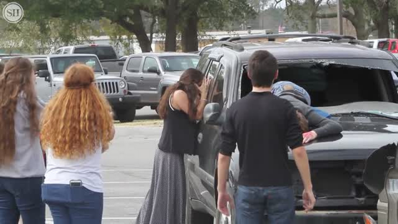 Staged accident shows dangers of drunk, impaired driving