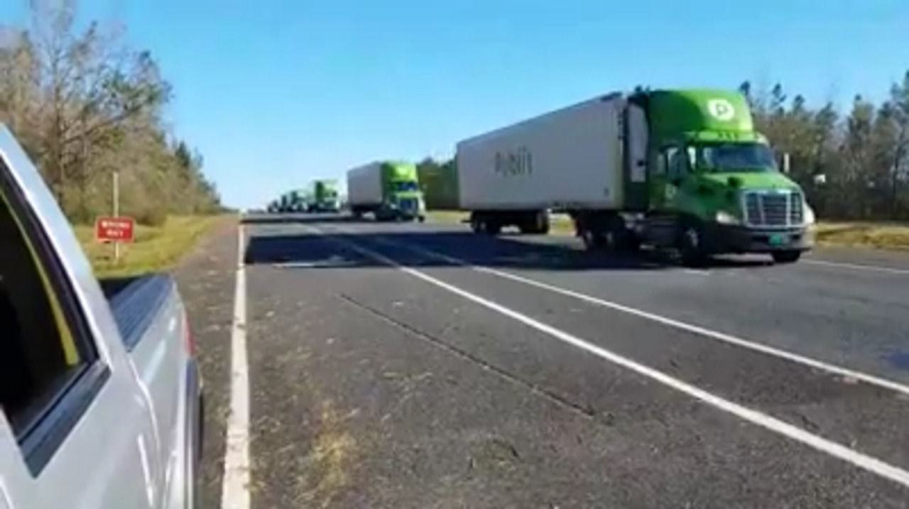Publix convoy brings ice and warm feelings