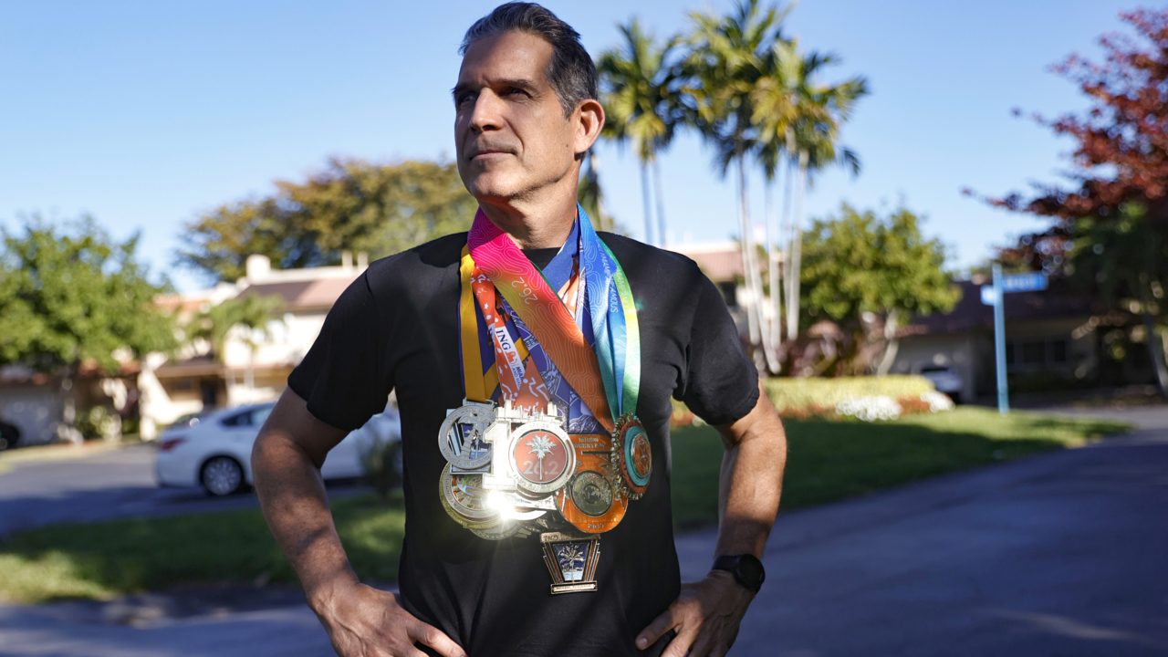 Rolando Colmenares is ready to run the Miami Marathon for the 20th straight year