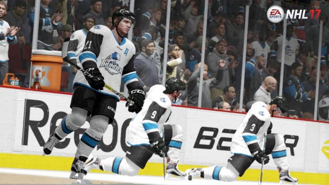 Gameplay footage from "NHL '17"