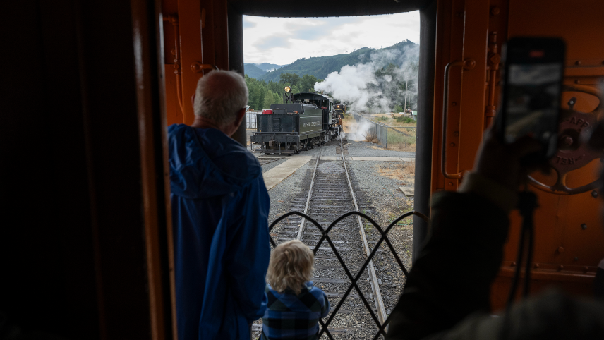 Take a ride on Mt. Rainier Scenic Railroad’s 104-year-old steam engine