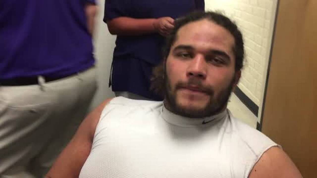 Huskies DL Elijah Qualls says goal-line stand made big difference at Arizona