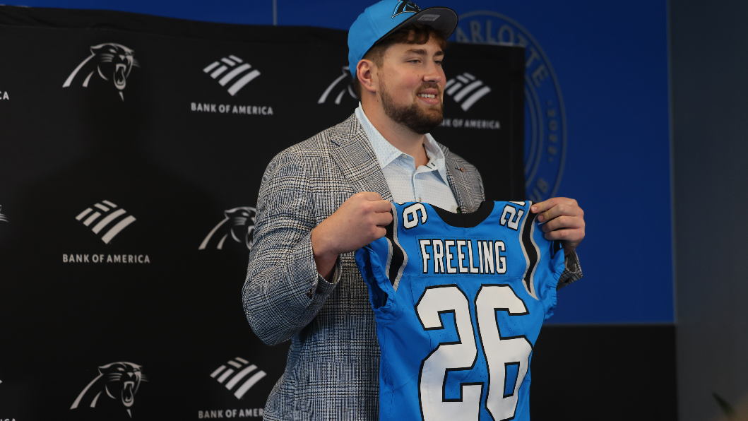 Carolina Panthers draft pick spends afternoon in celebration